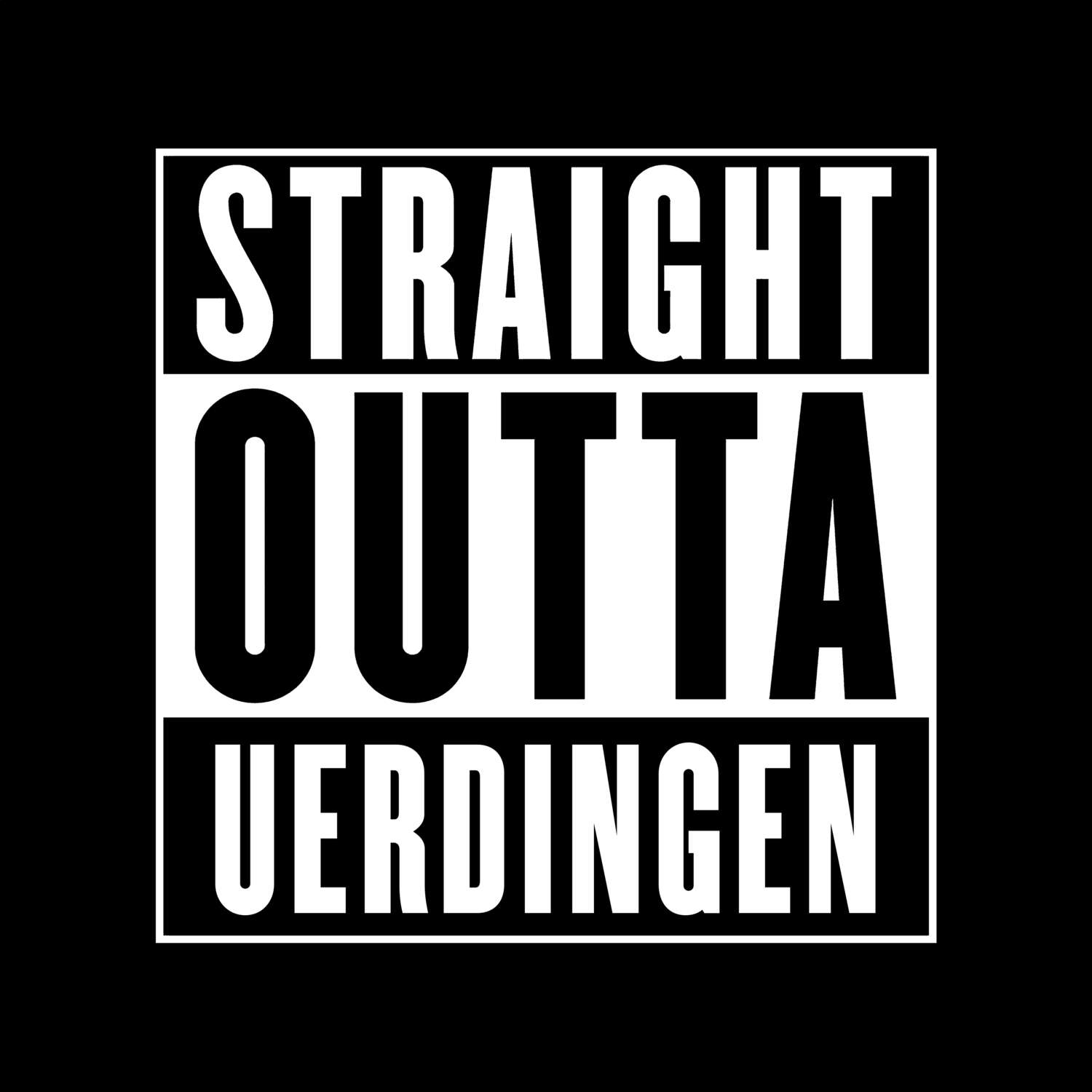 T-Shirt »Straight Outta« für den Ort »Uerdingen«