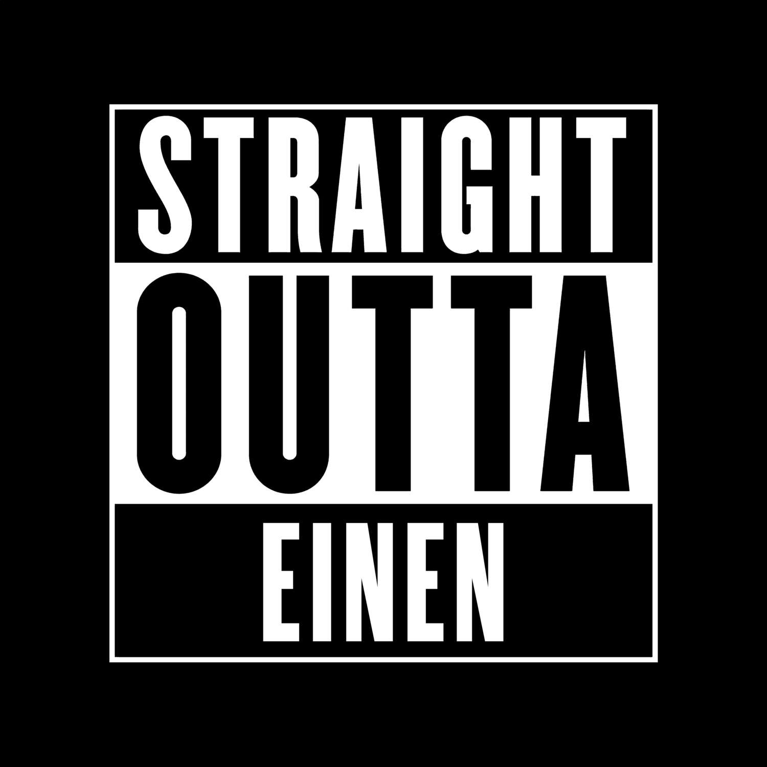 Einen T-Shirt »Straight Outta«