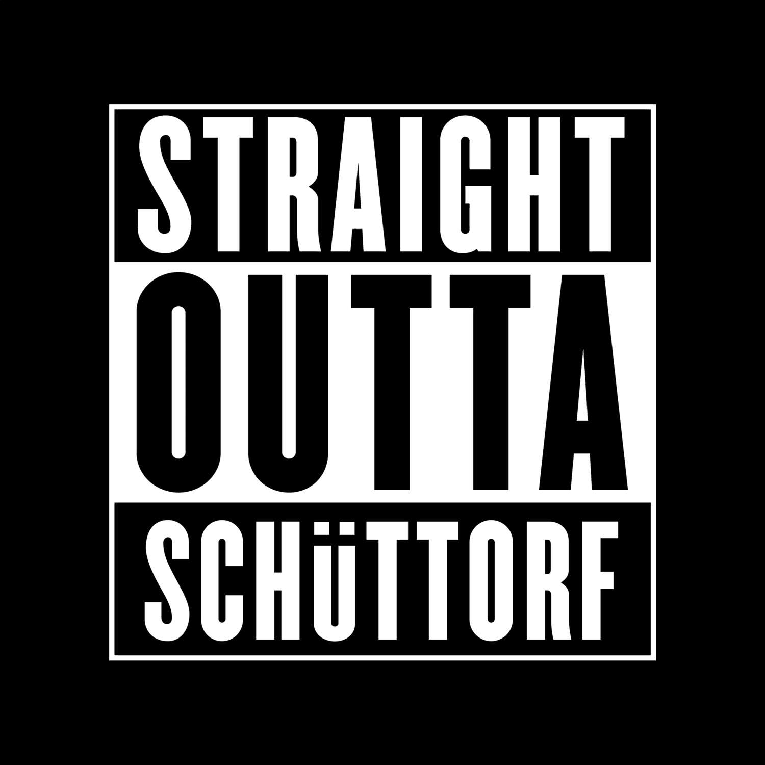 T-Shirt »Straight Outta« für den Ort »Schüttorf«