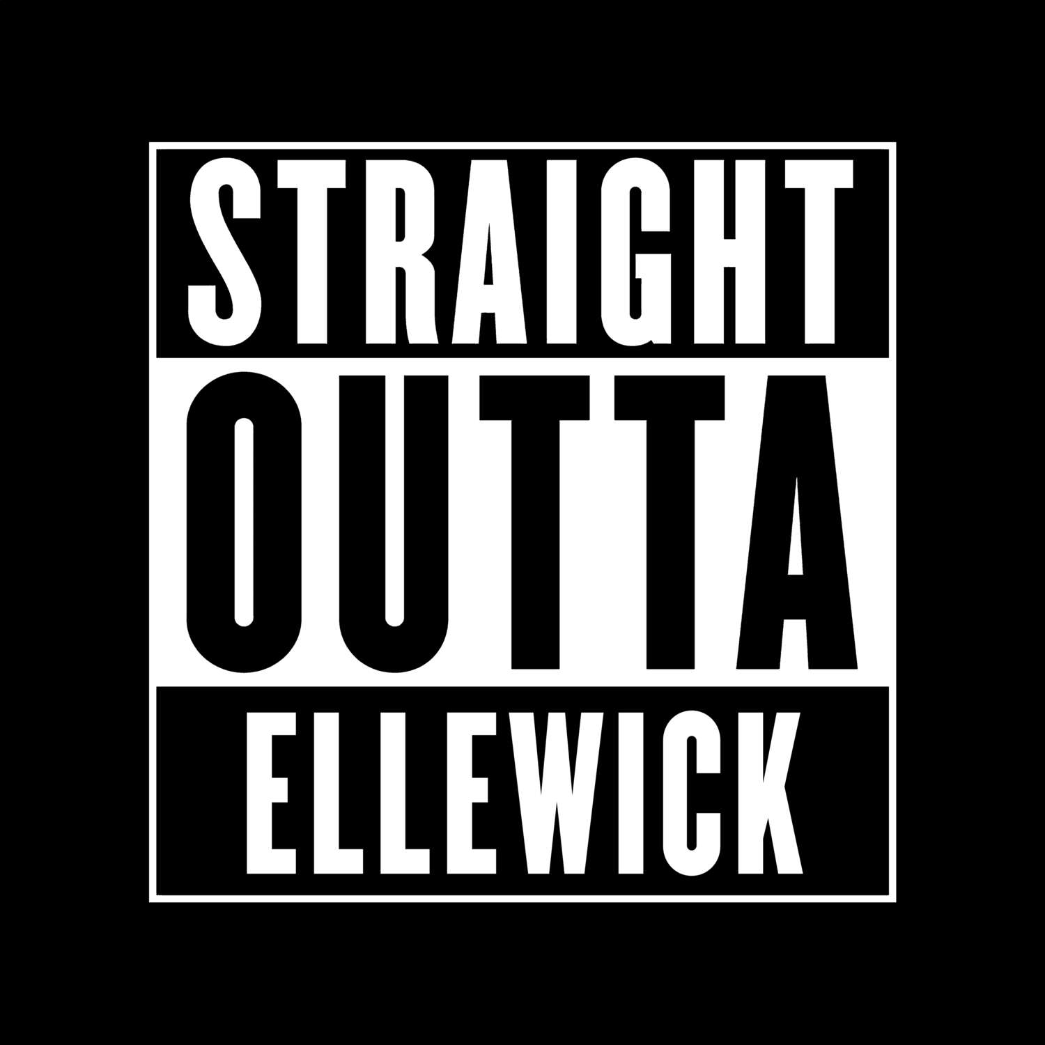 T-Shirt »Straight Outta« für den Ort »Ellewick«