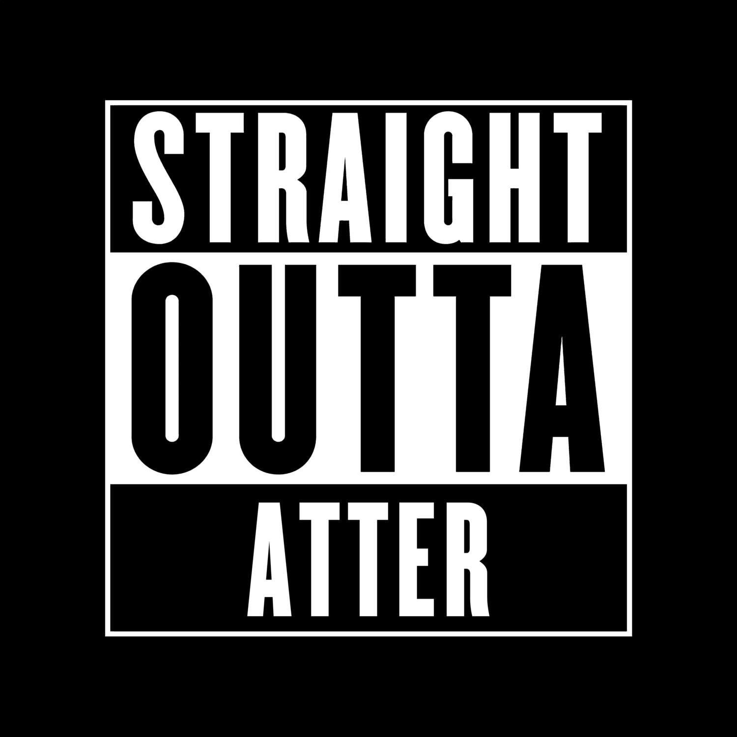 Atter T-Shirt »Straight Outta«