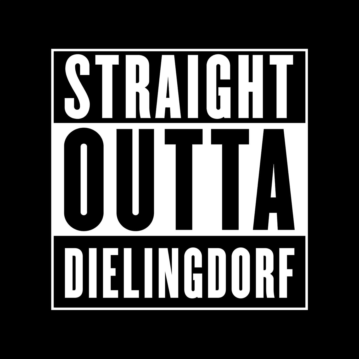 T-Shirt »Straight Outta« für den Ort »Dielingdorf«