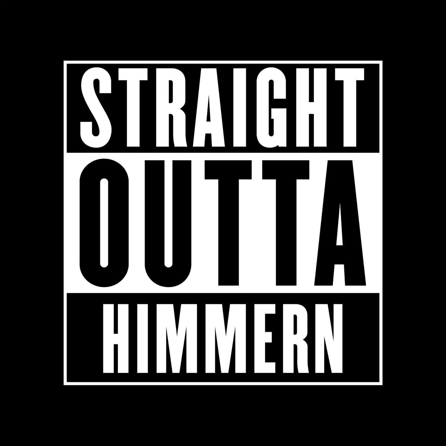 T-Shirt »Straight Outta« für den Ort »Himmern«