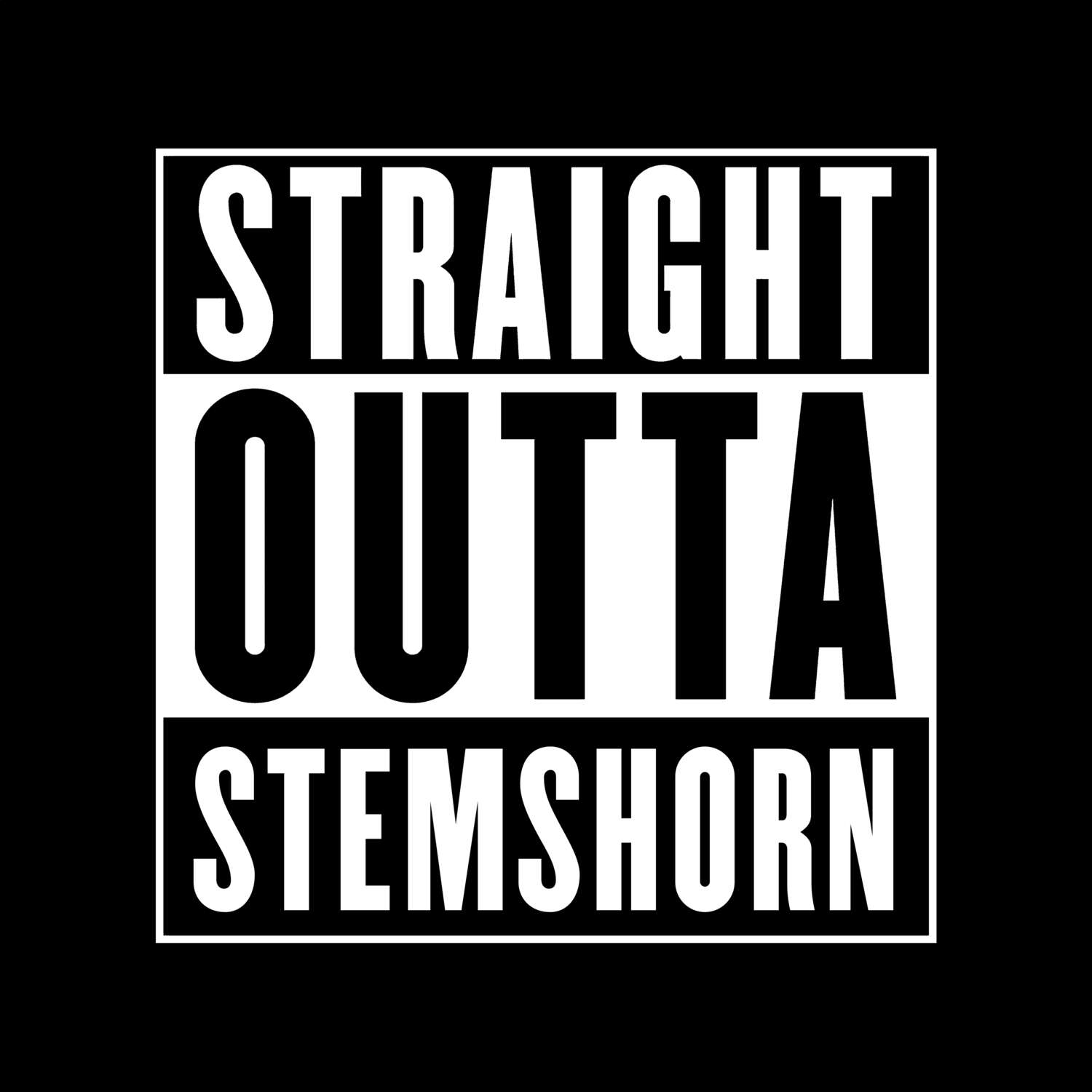 T-Shirt »Straight Outta« für den Ort »Stemshorn«