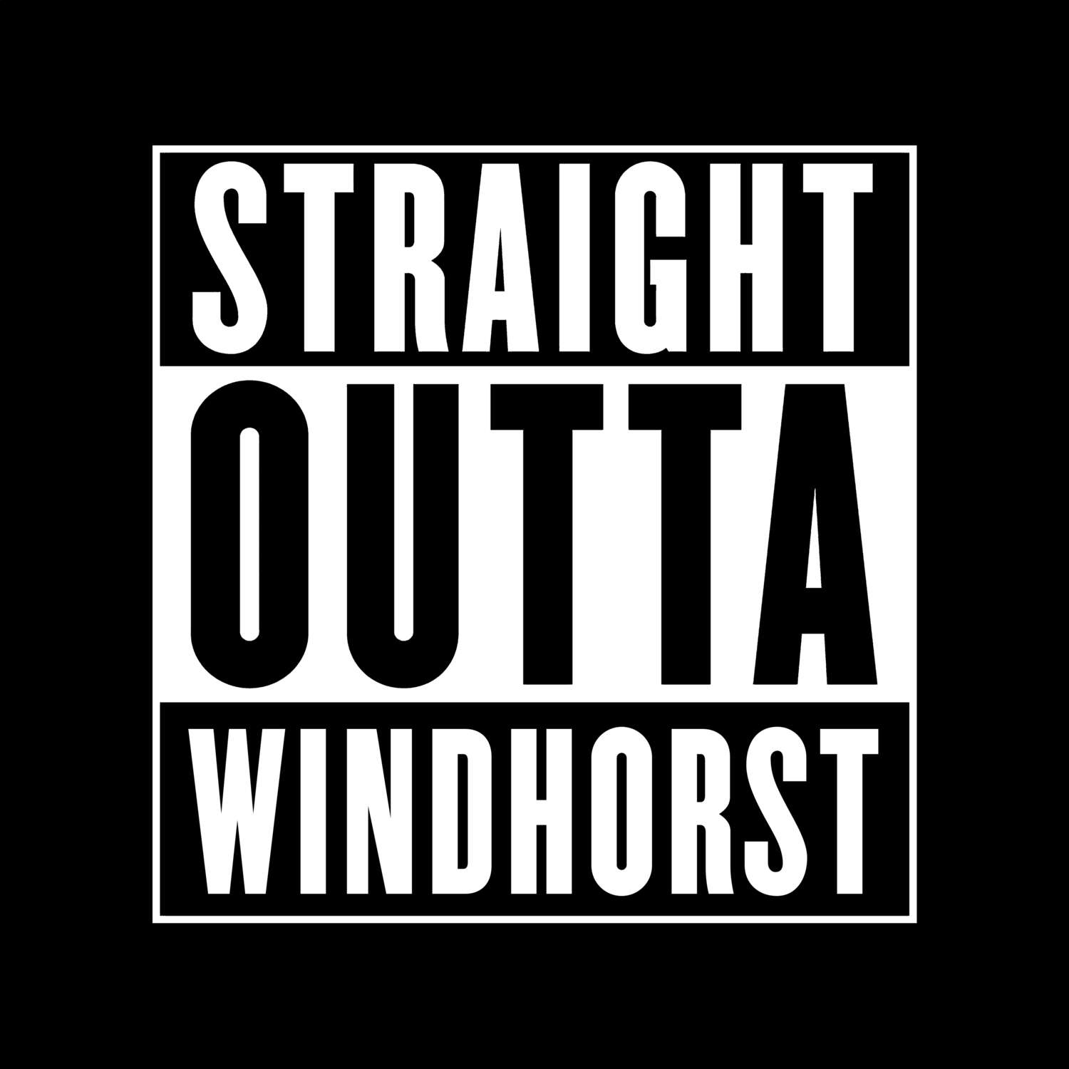 T-Shirt »Straight Outta« für den Ort »Windhorst«