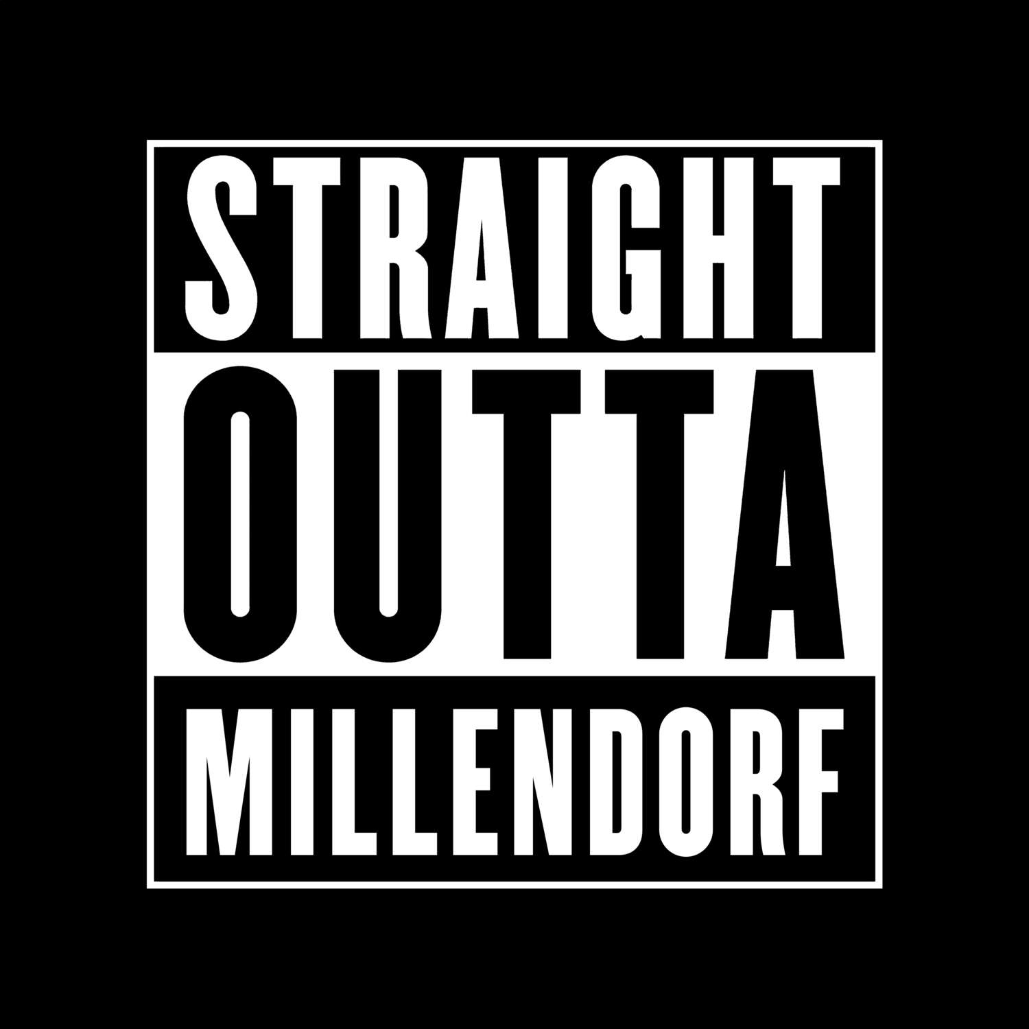 Millendorf T-Shirt »Straight Outta«