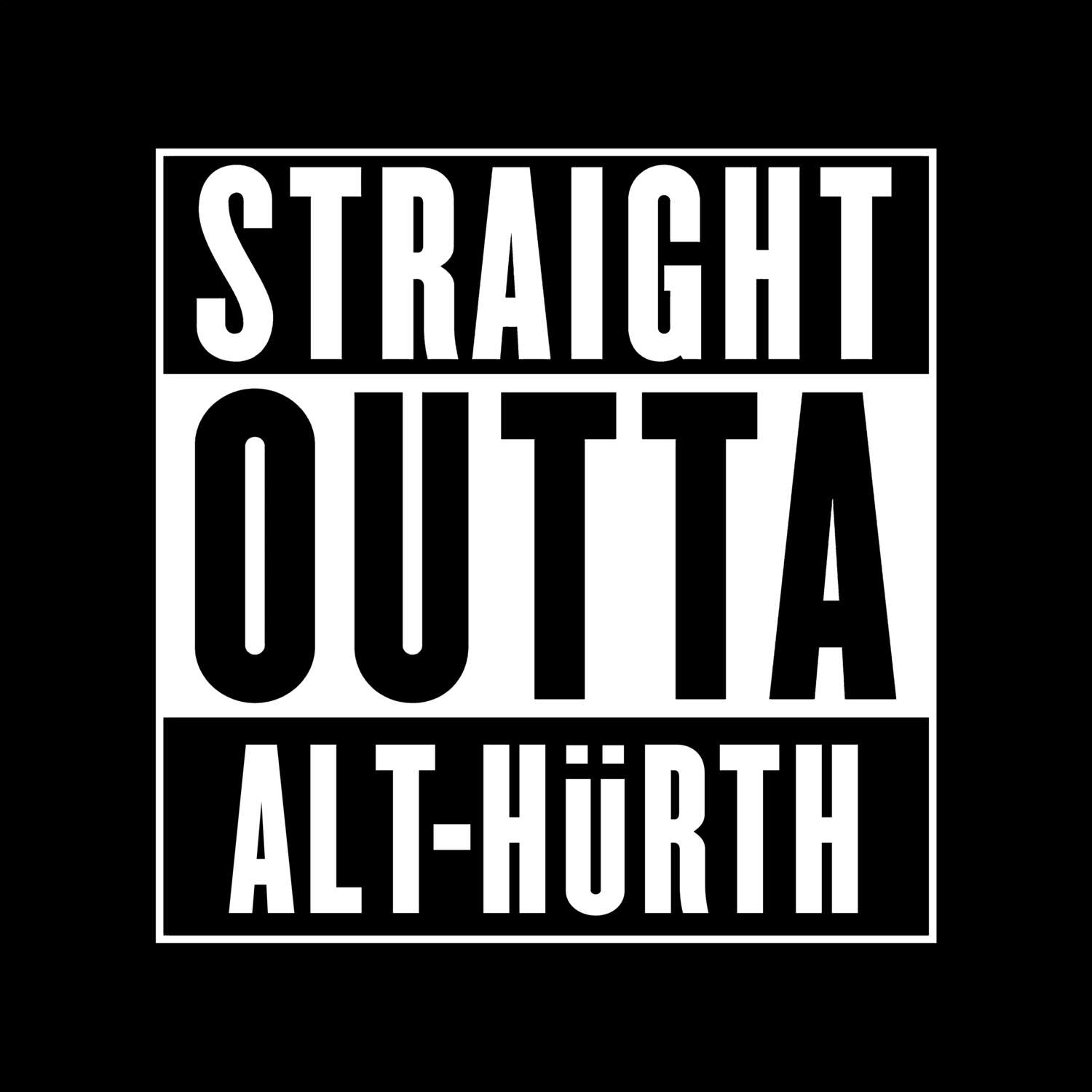 Alt-Hürth T-Shirt »Straight Outta«