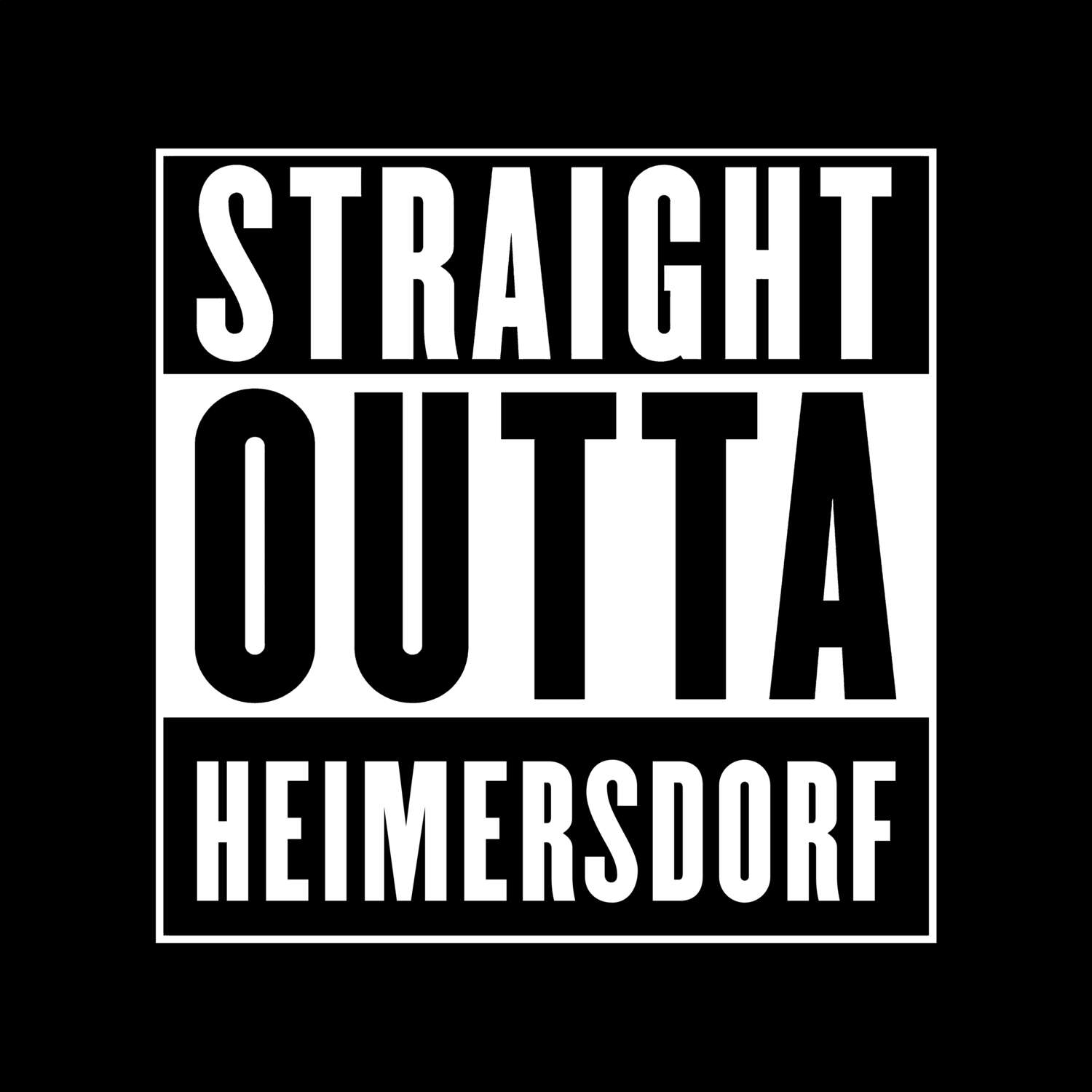 Heimersdorf T-Shirt »Straight Outta«