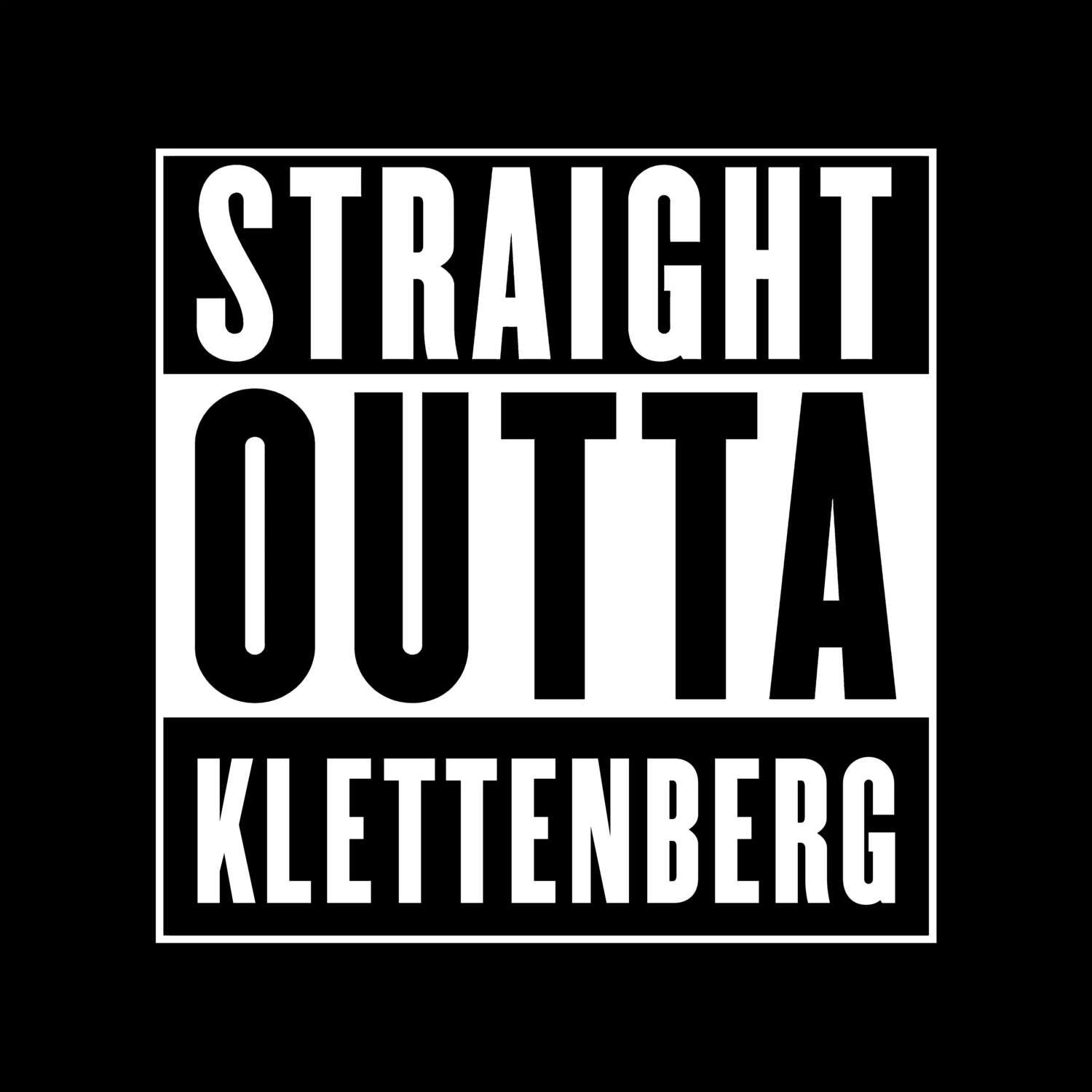 T-Shirt »Straight Outta« für den Ort »Klettenberg«