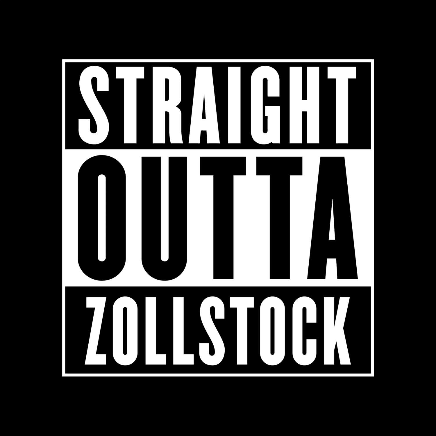 Zollstock T-Shirt »Straight Outta«