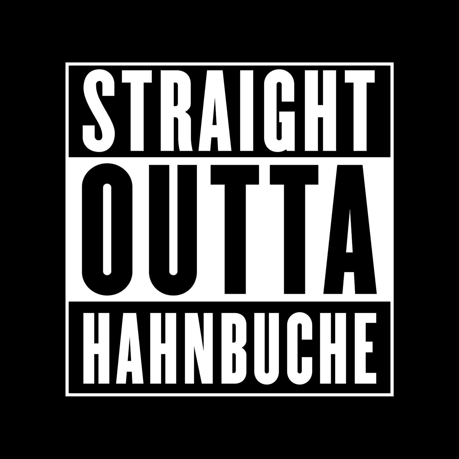 Hahnbuche T-Shirt »Straight Outta«