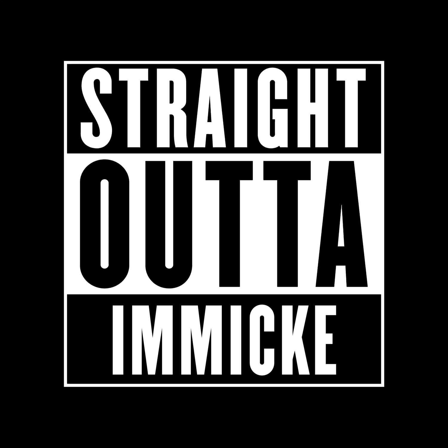 Immicke T-Shirt »Straight Outta«