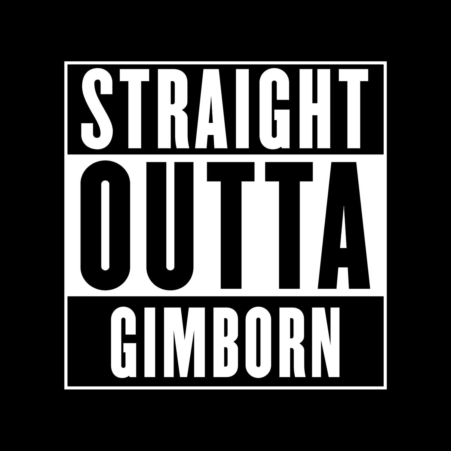 Gimborn T-Shirt »Straight Outta«