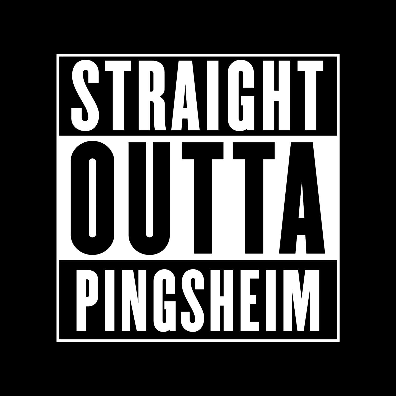 Pingsheim T-Shirt »Straight Outta«