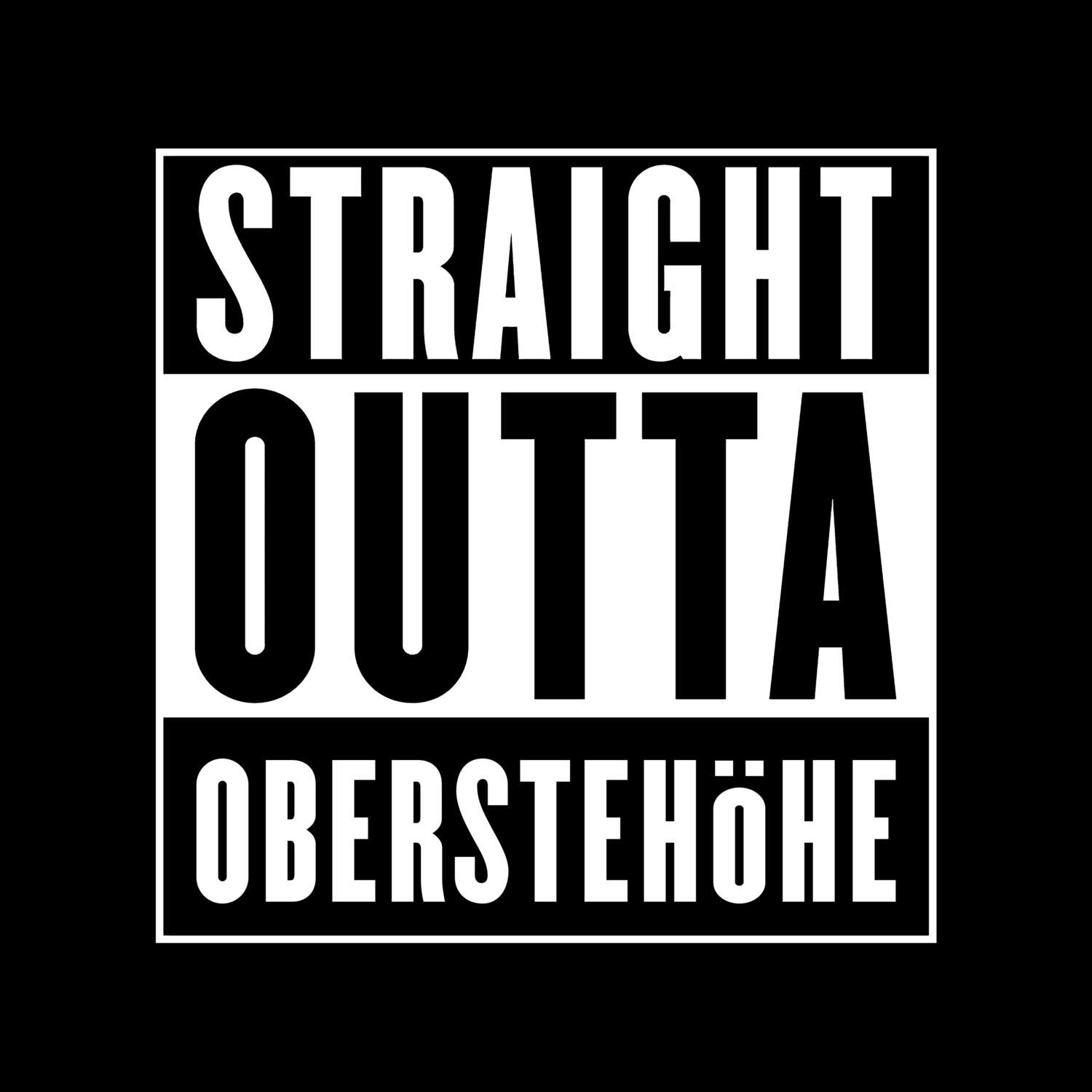 Oberstehöhe T-Shirt »Straight Outta«