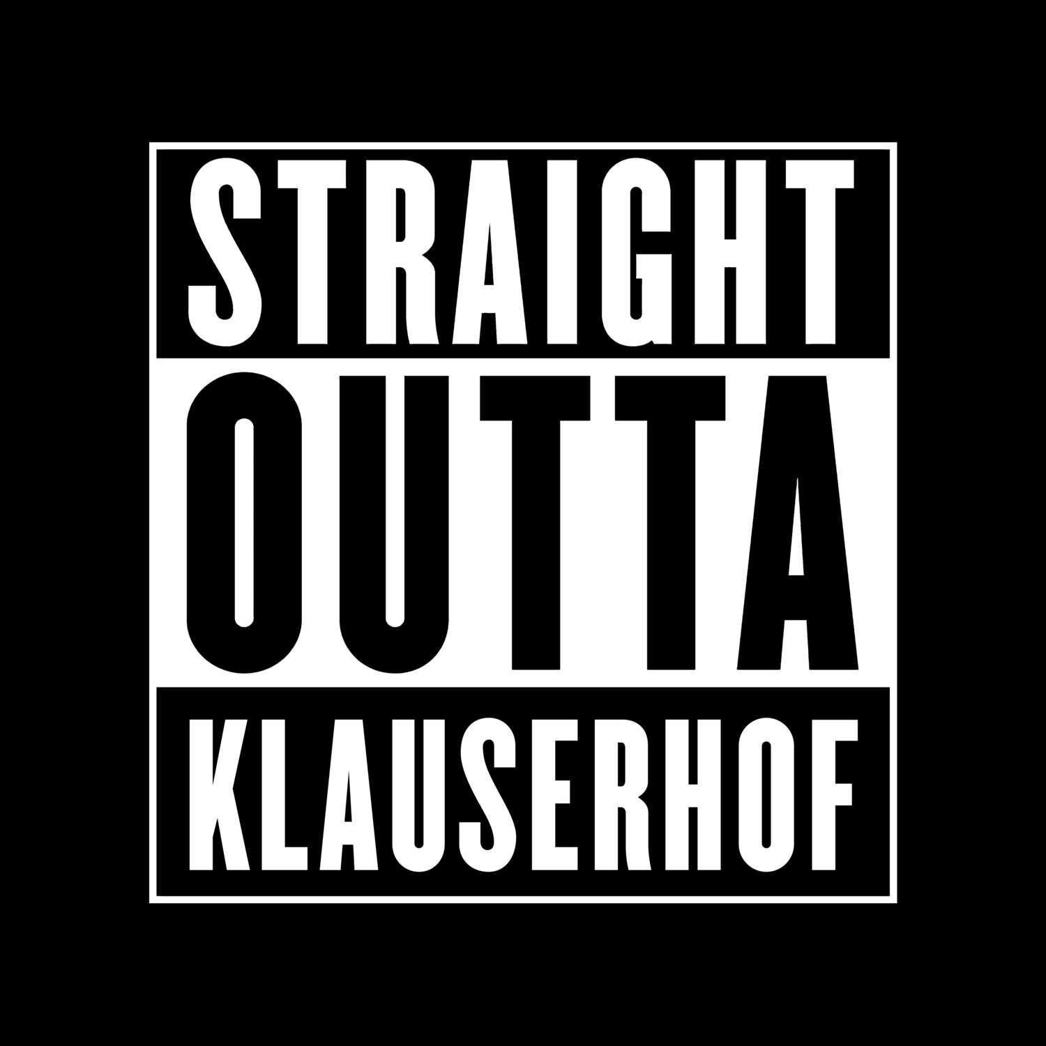Klauserhof T-Shirt »Straight Outta«