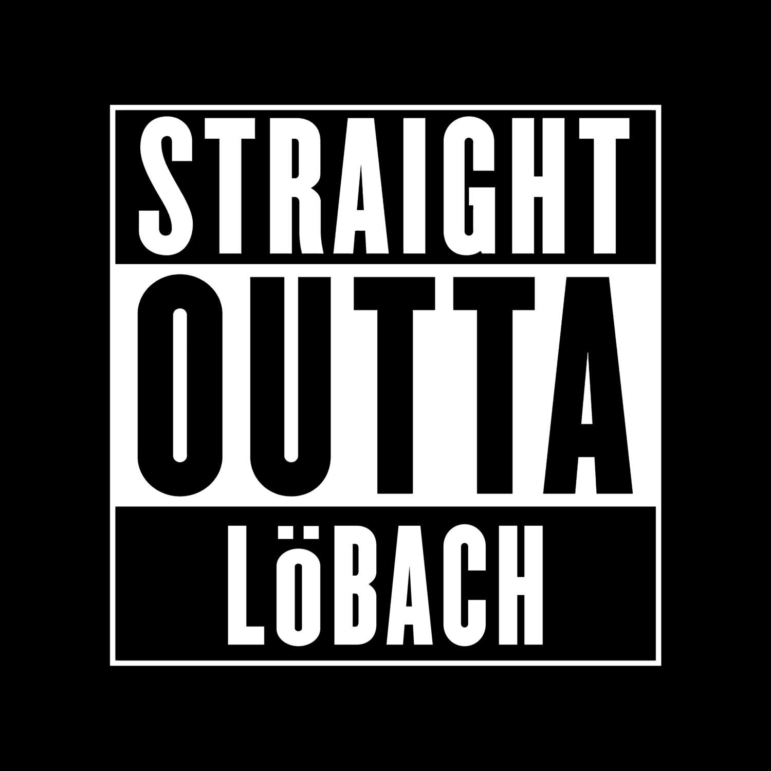 Löbach T-Shirt »Straight Outta«