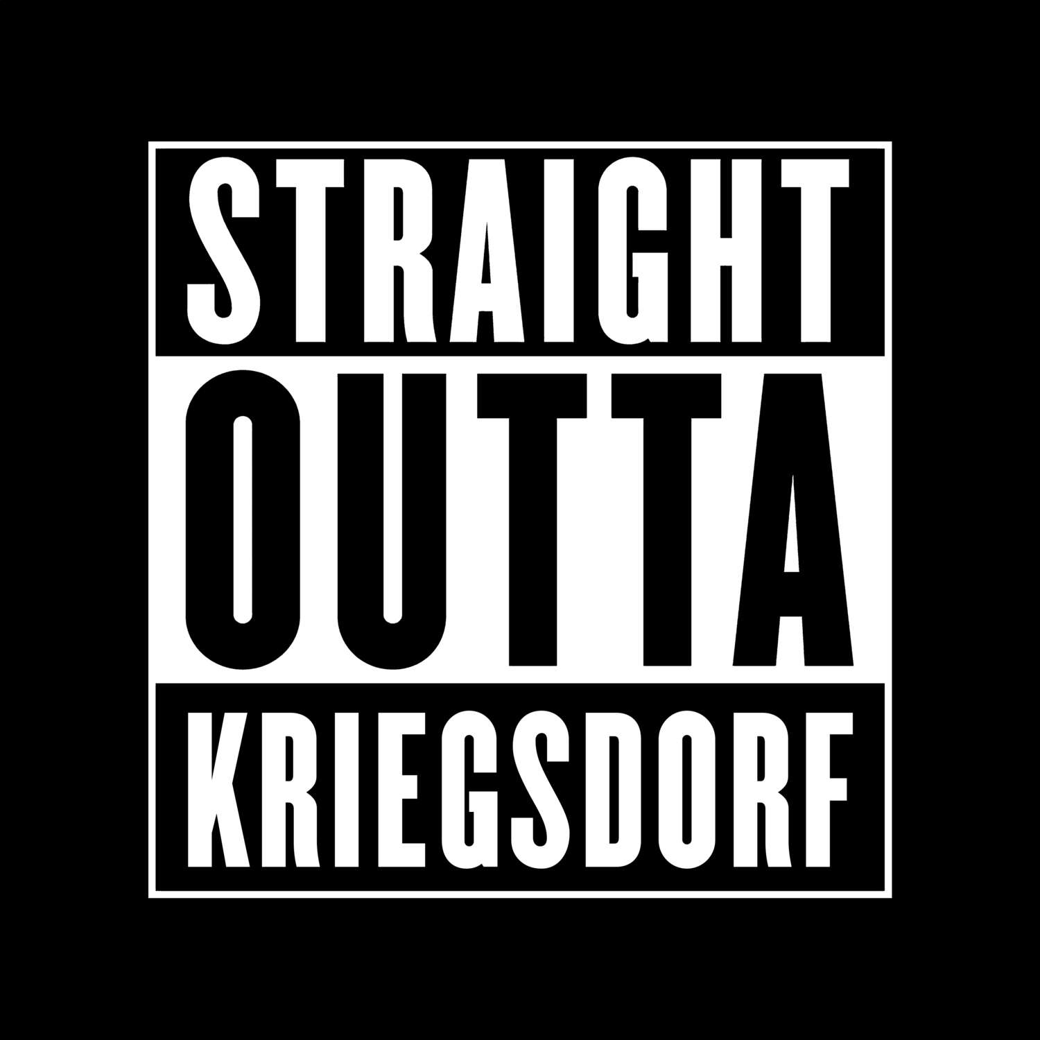 Kriegsdorf T-Shirt »Straight Outta«