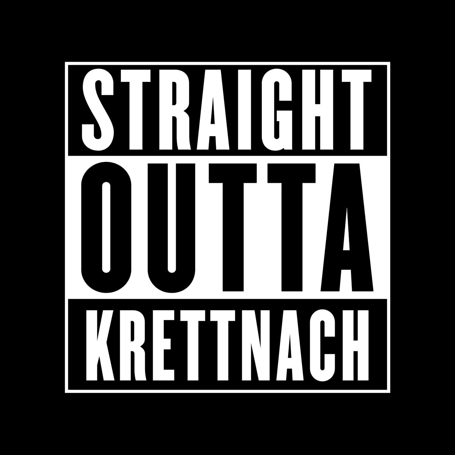 Krettnach T-Shirt »Straight Outta«
