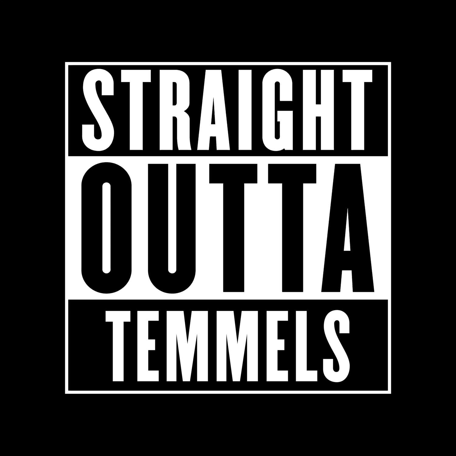 Temmels T-Shirt »Straight Outta«