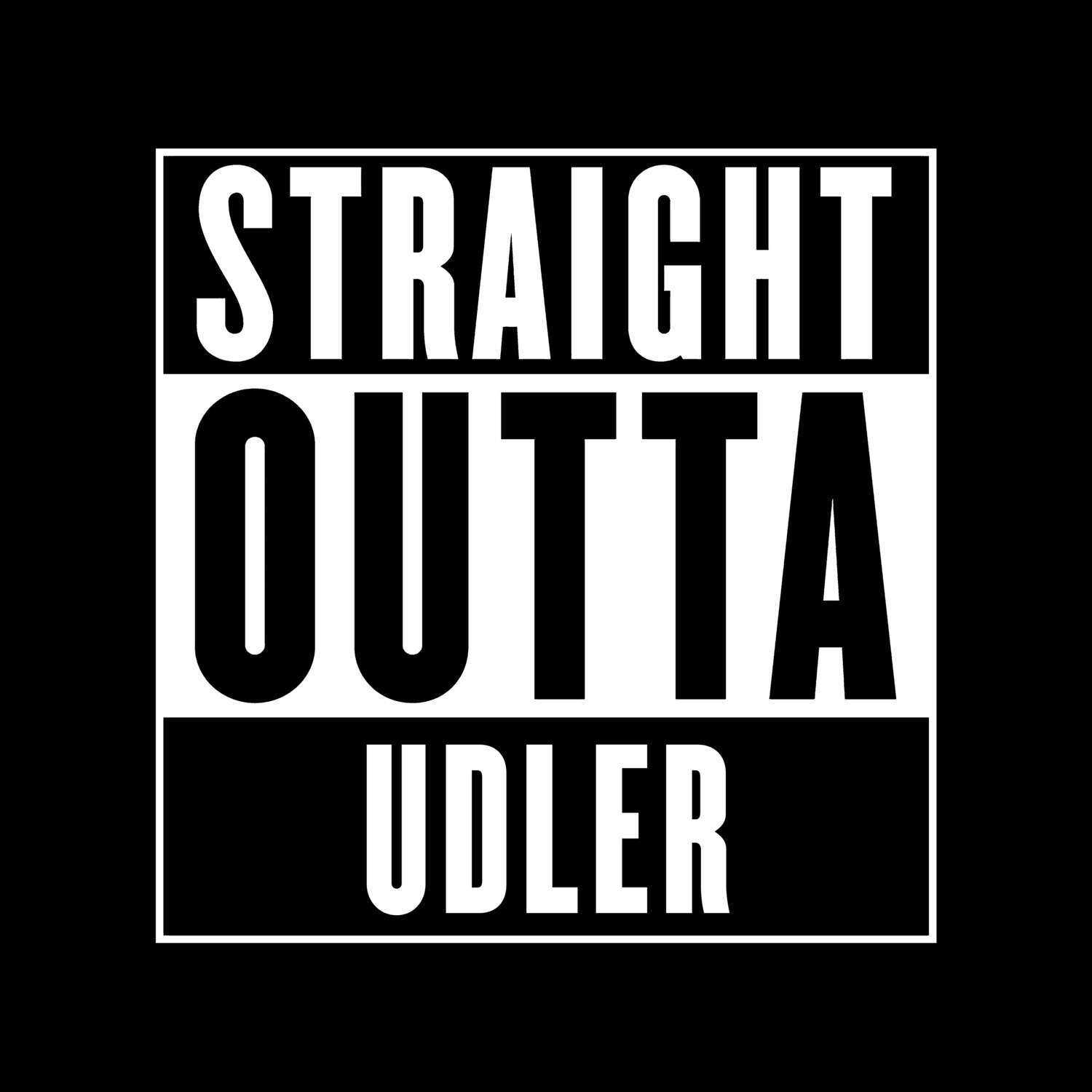 Udler T-Shirt »Straight Outta«