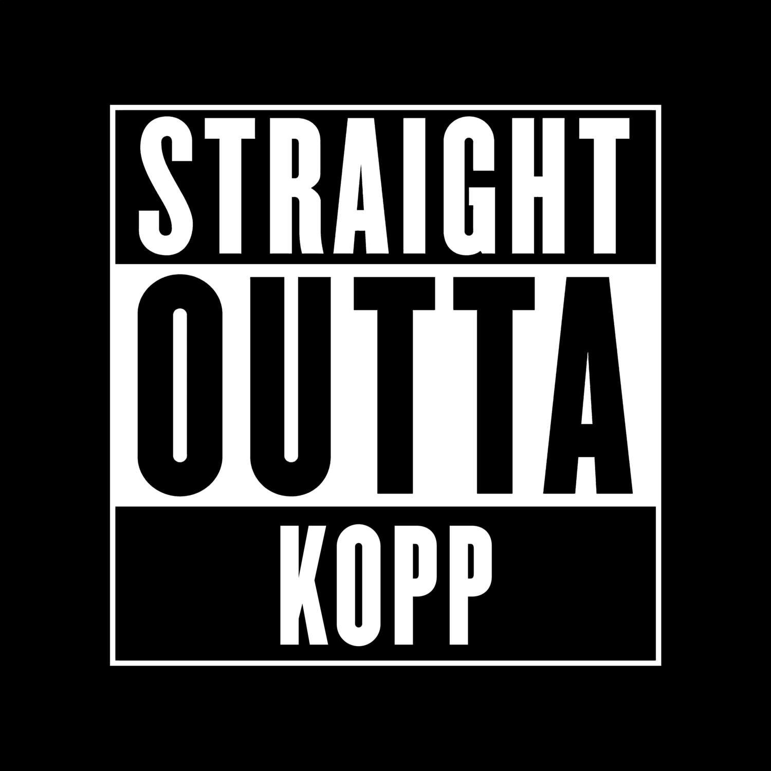 Kopp T-Shirt »Straight Outta«