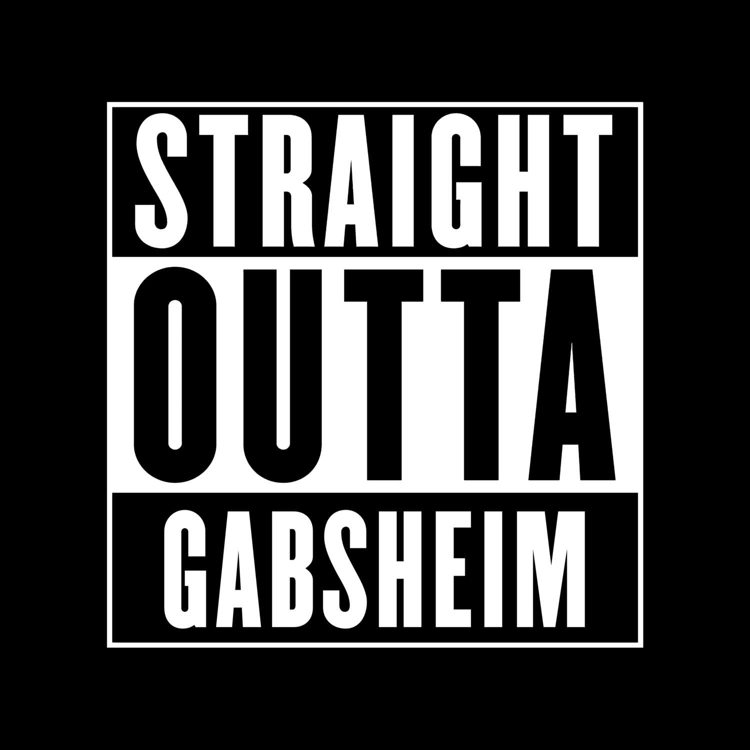 Gabsheim T-Shirt »Straight Outta«
