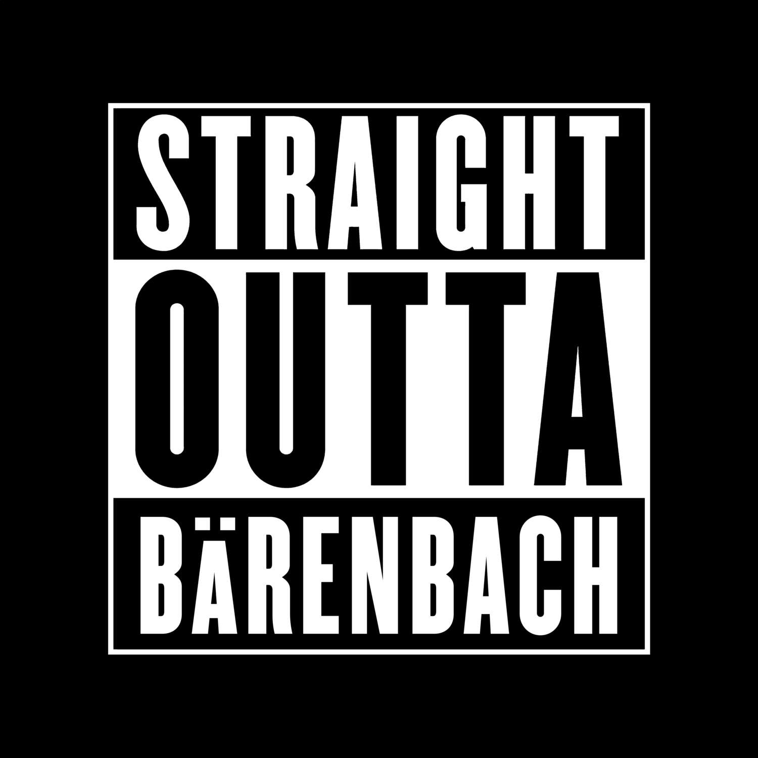 Bärenbach T-Shirt »Straight Outta«