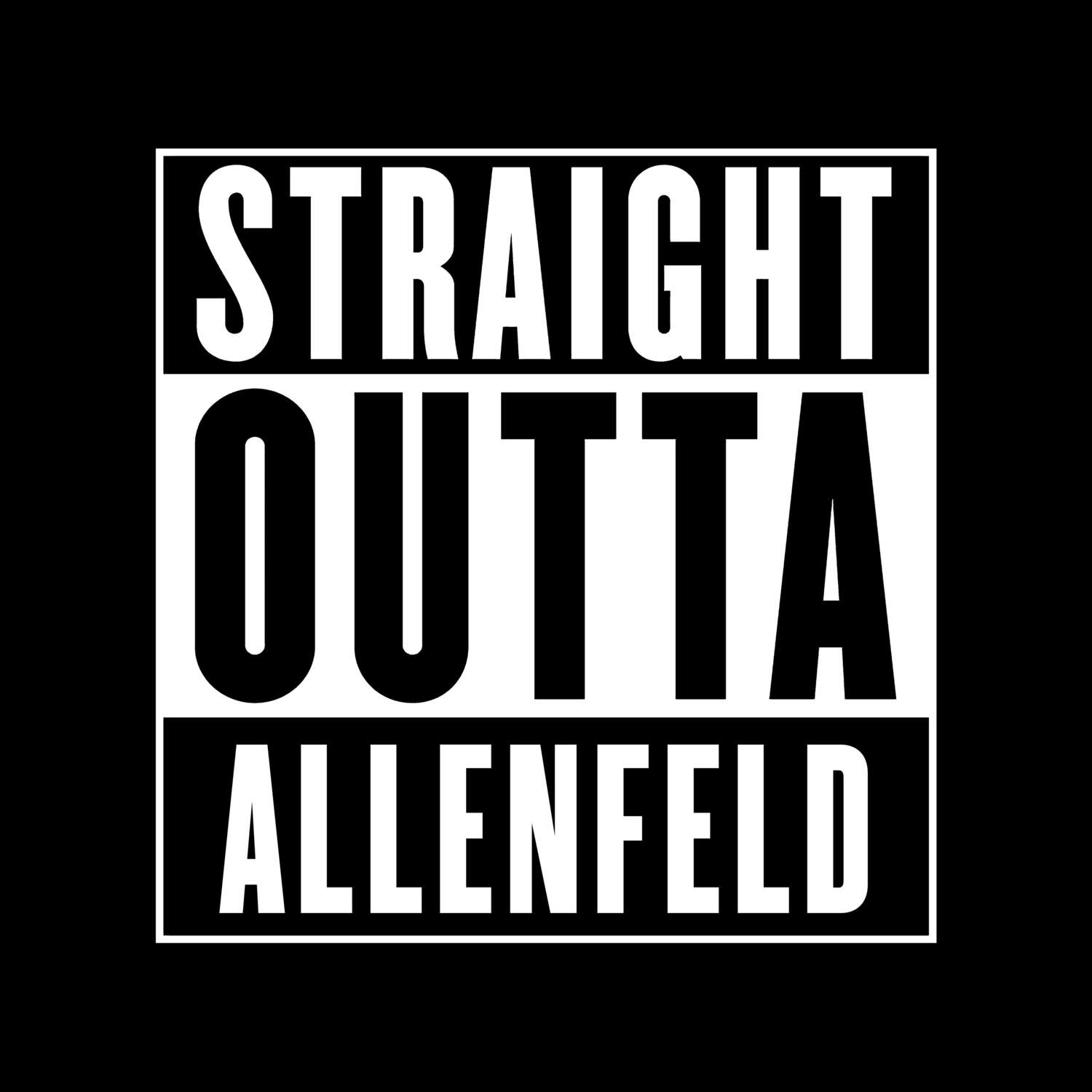 Allenfeld T-Shirt »Straight Outta«