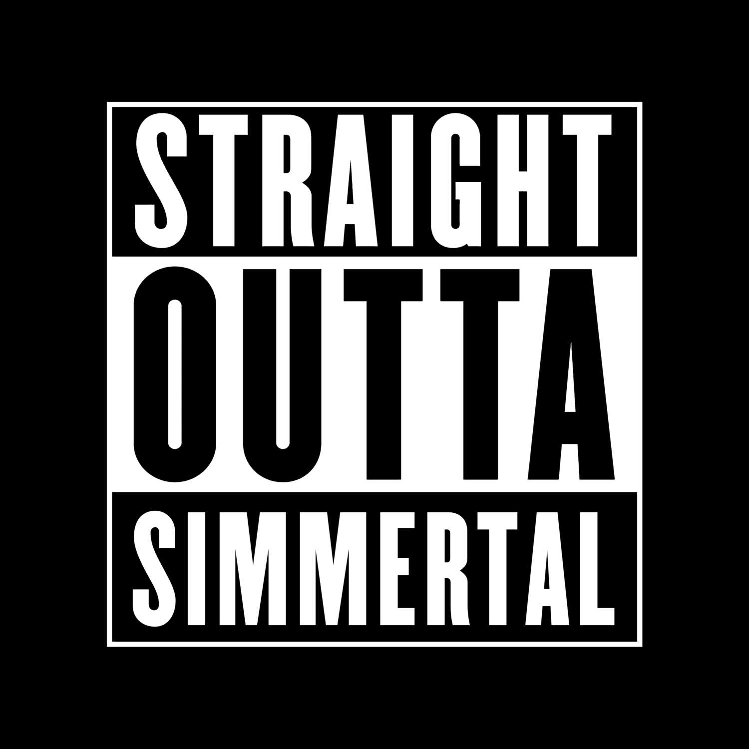 Simmertal T-Shirt »Straight Outta«