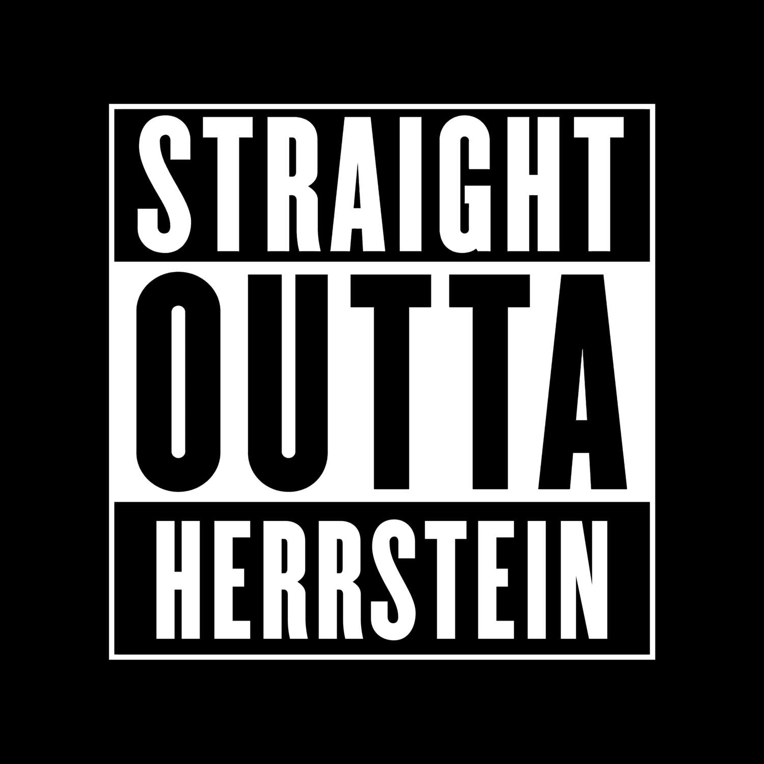 Herrstein T-Shirt »Straight Outta«