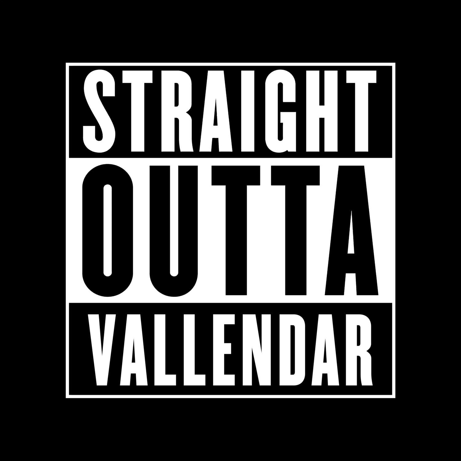 T-Shirt »Straight Outta« für den Ort »Vallendar«