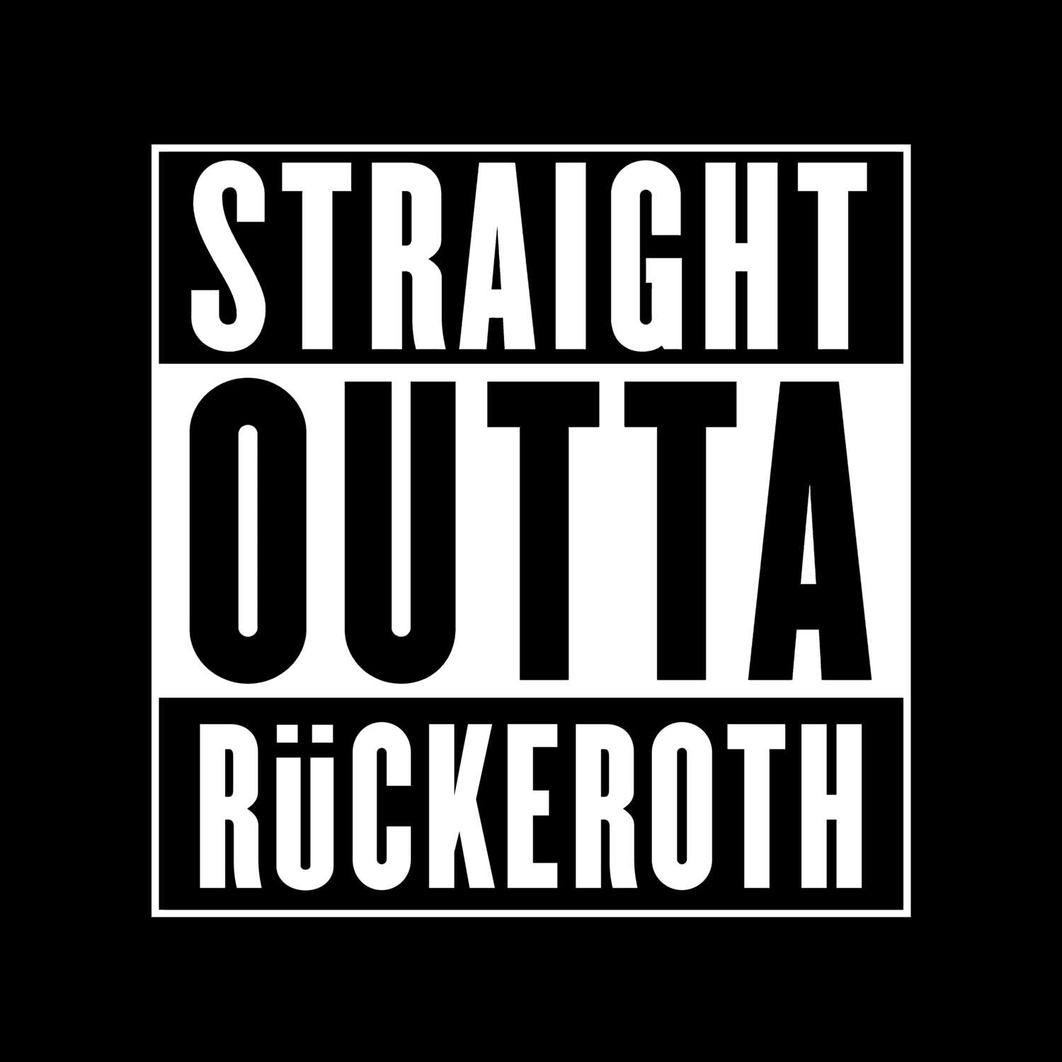 Rückeroth T-Shirt »Straight Outta«