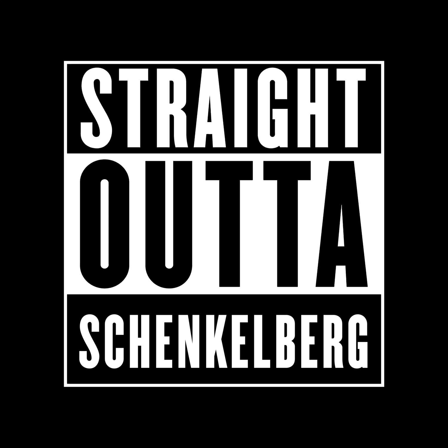 Schenkelberg T-Shirt »Straight Outta«