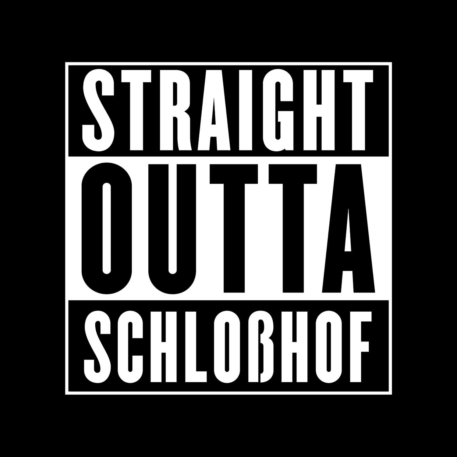 Schloßhof T-Shirt »Straight Outta«