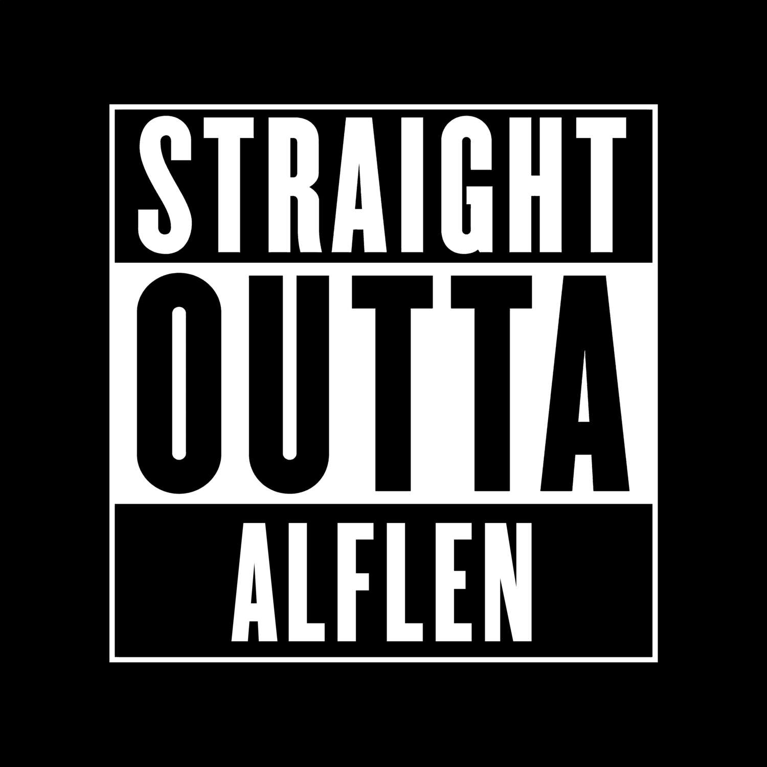 Alflen T-Shirt »Straight Outta«
