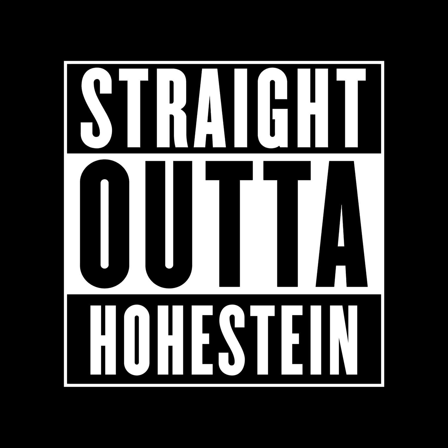Hohestein T-Shirt »Straight Outta«