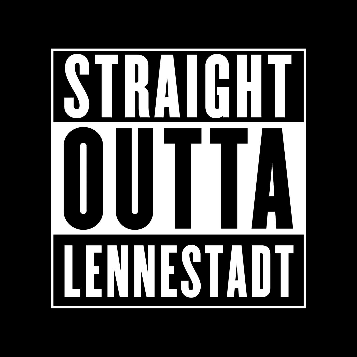 Lennestadt T-Shirt »Straight Outta«