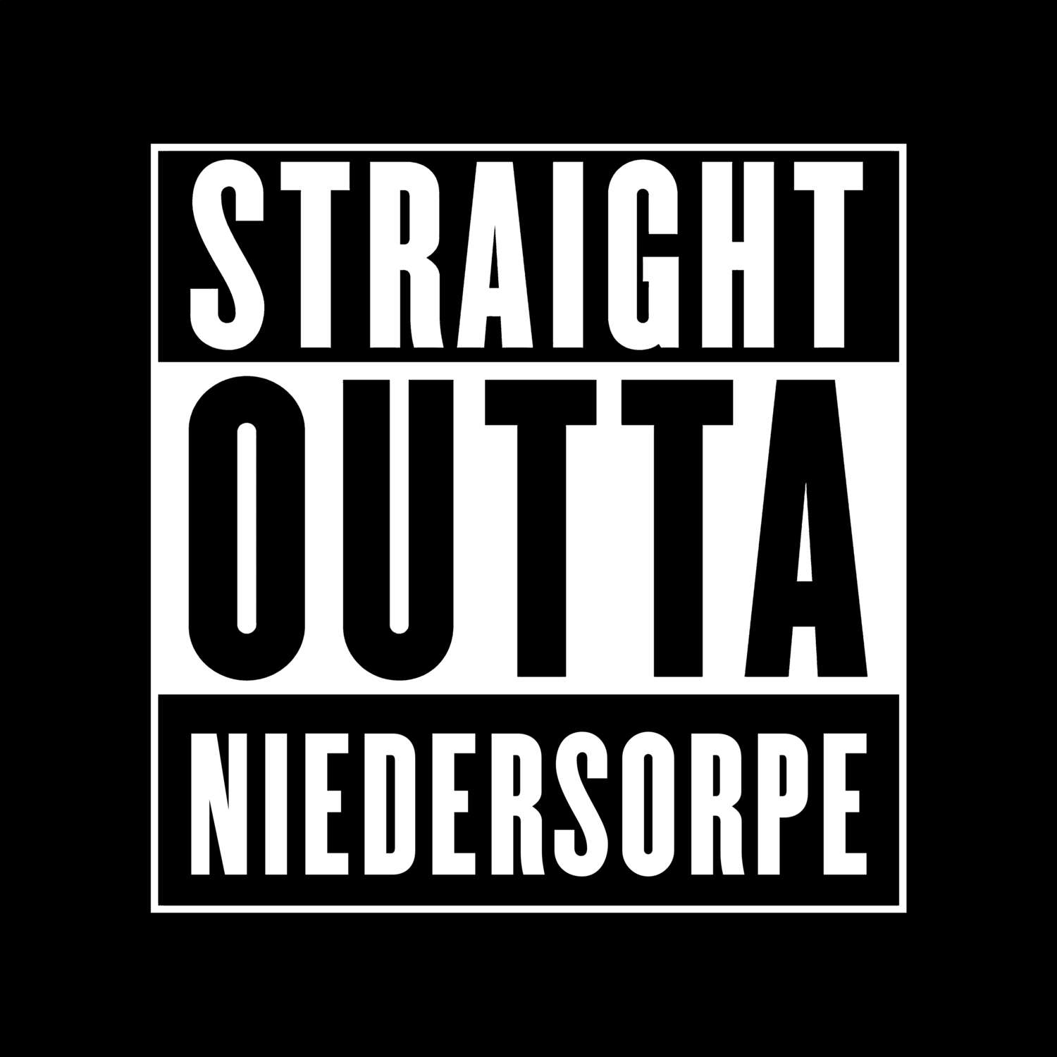 Niedersorpe T-Shirt »Straight Outta«