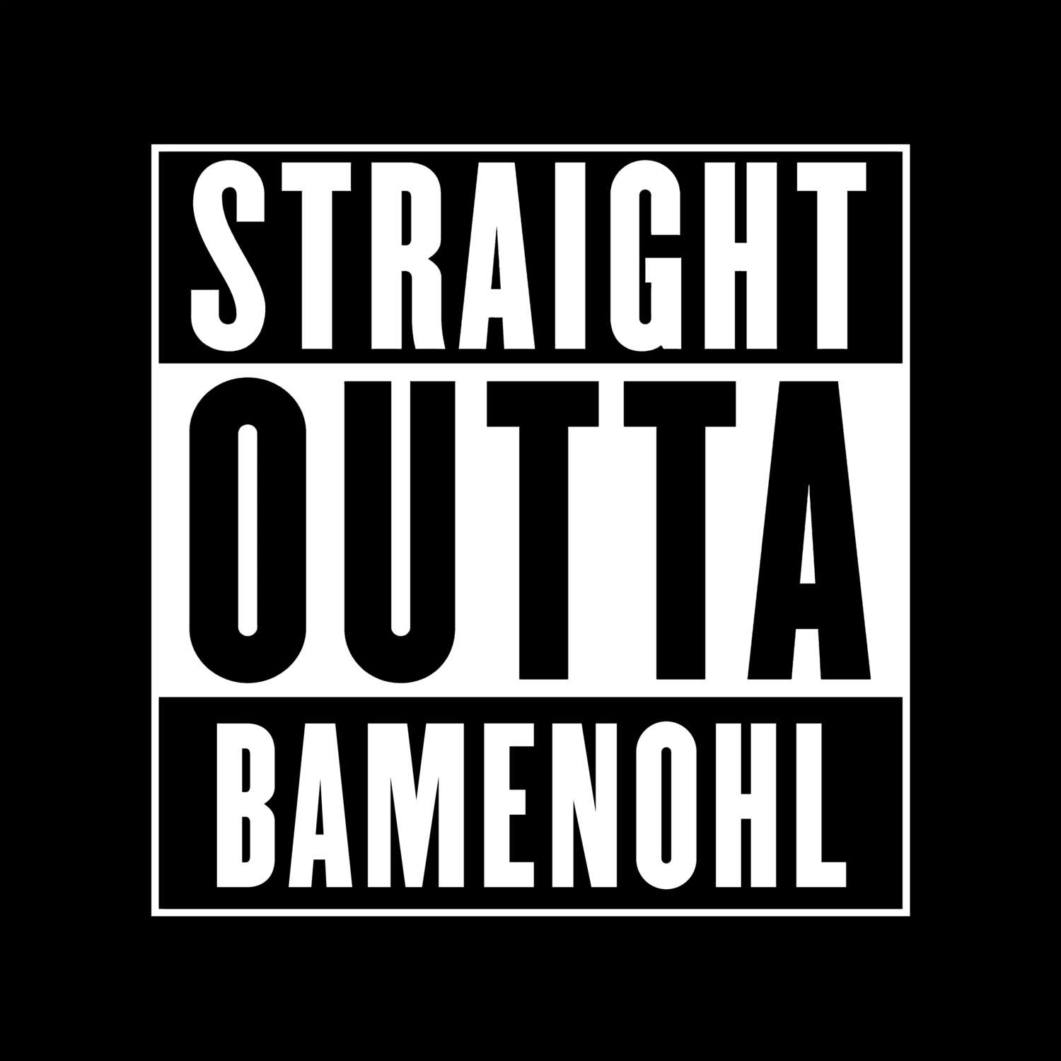Bamenohl T-Shirt »Straight Outta«
