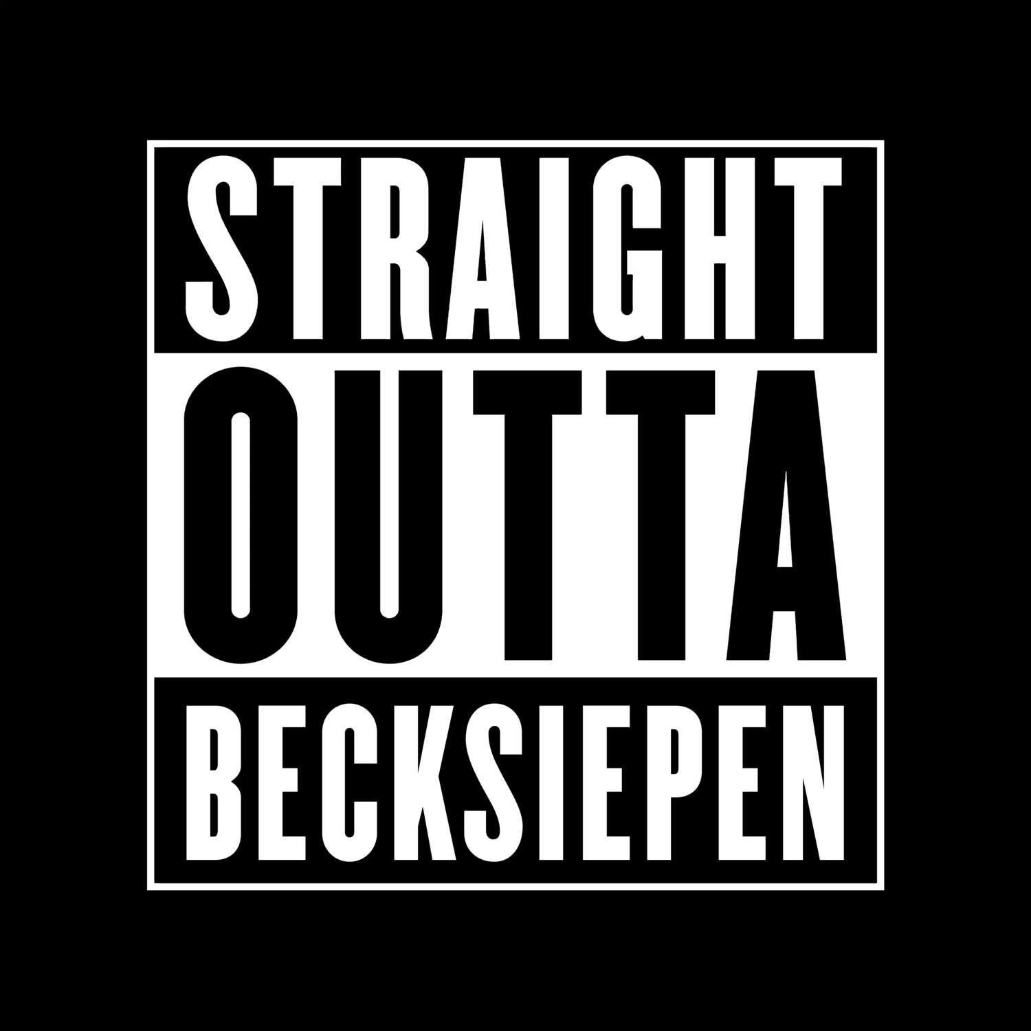Becksiepen T-Shirt »Straight Outta«