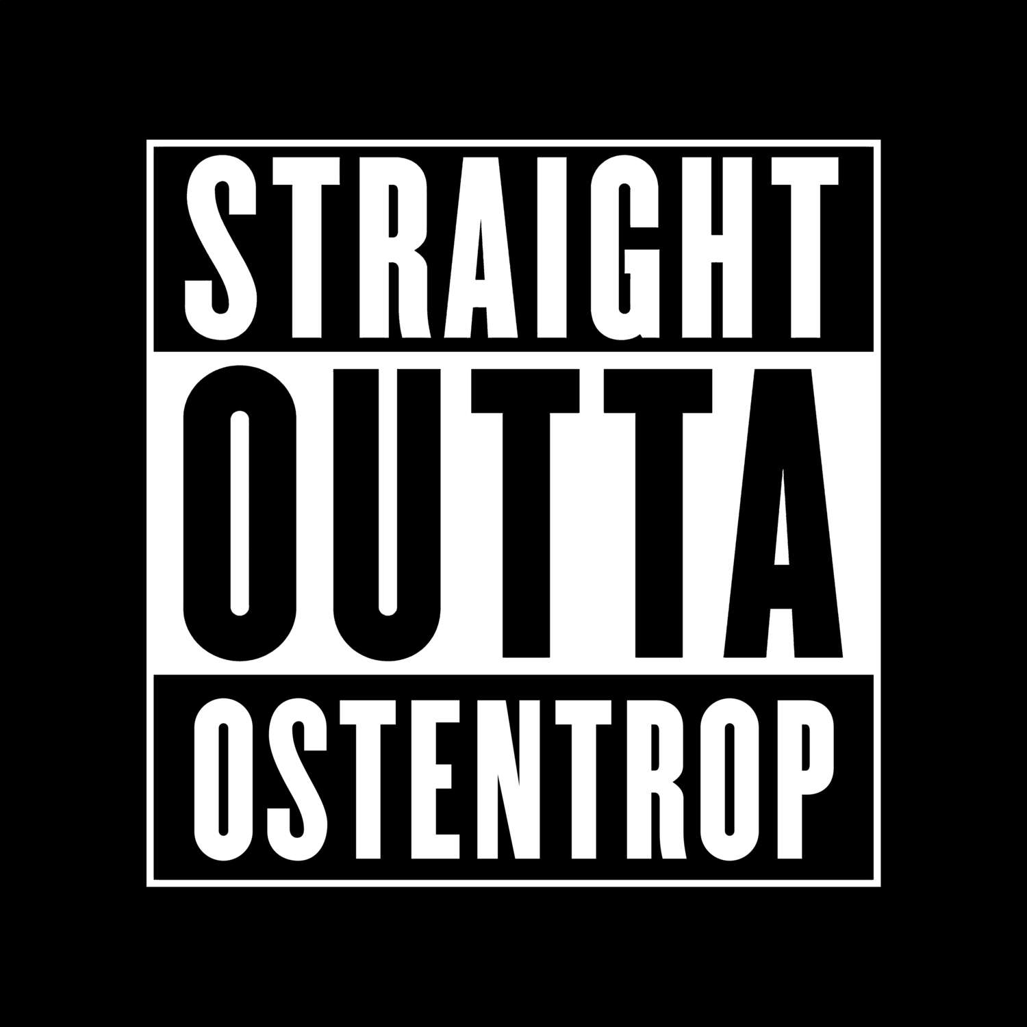 Ostentrop T-Shirt »Straight Outta«
