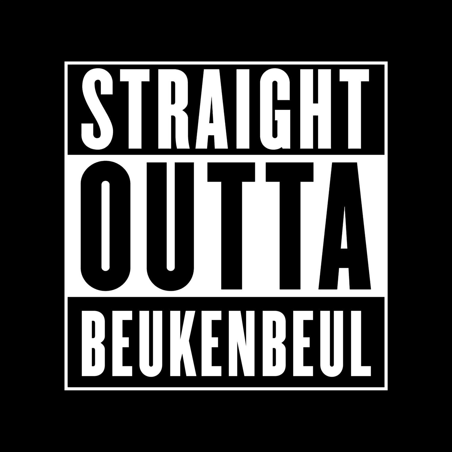 Beukenbeul T-Shirt »Straight Outta«