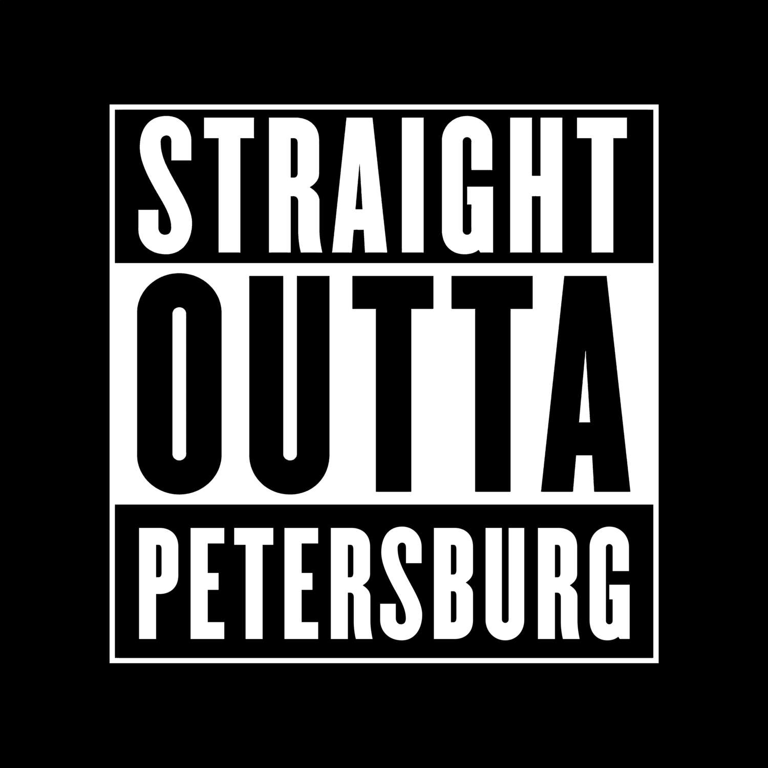 Petersburg T-Shirt »Straight Outta«