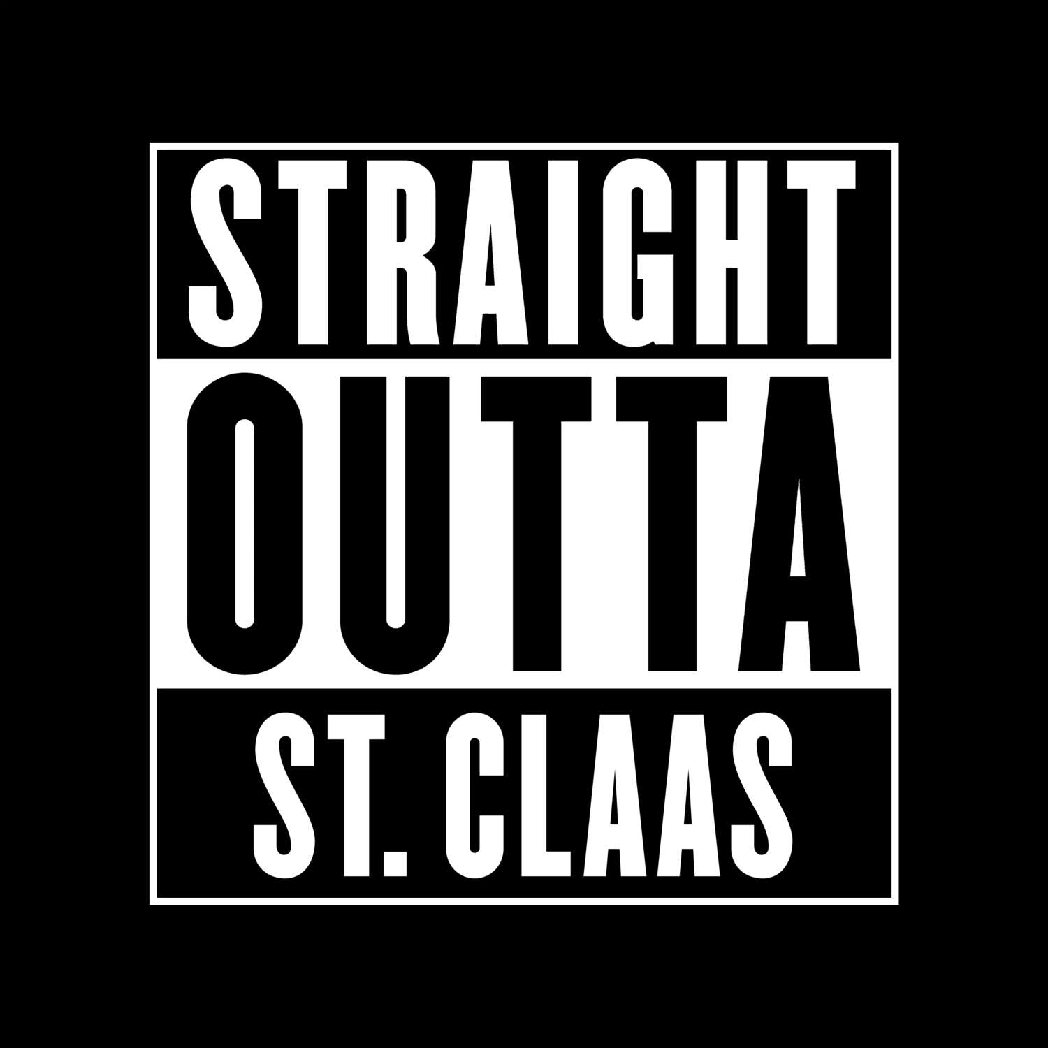 St. Claas T-Shirt »Straight Outta«