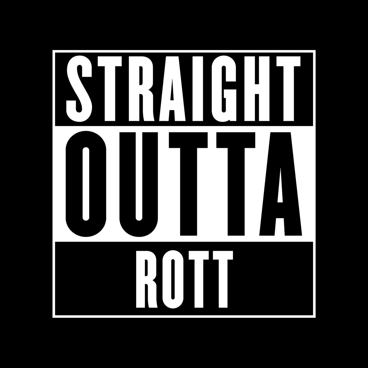 Rott T-Shirt »Straight Outta«