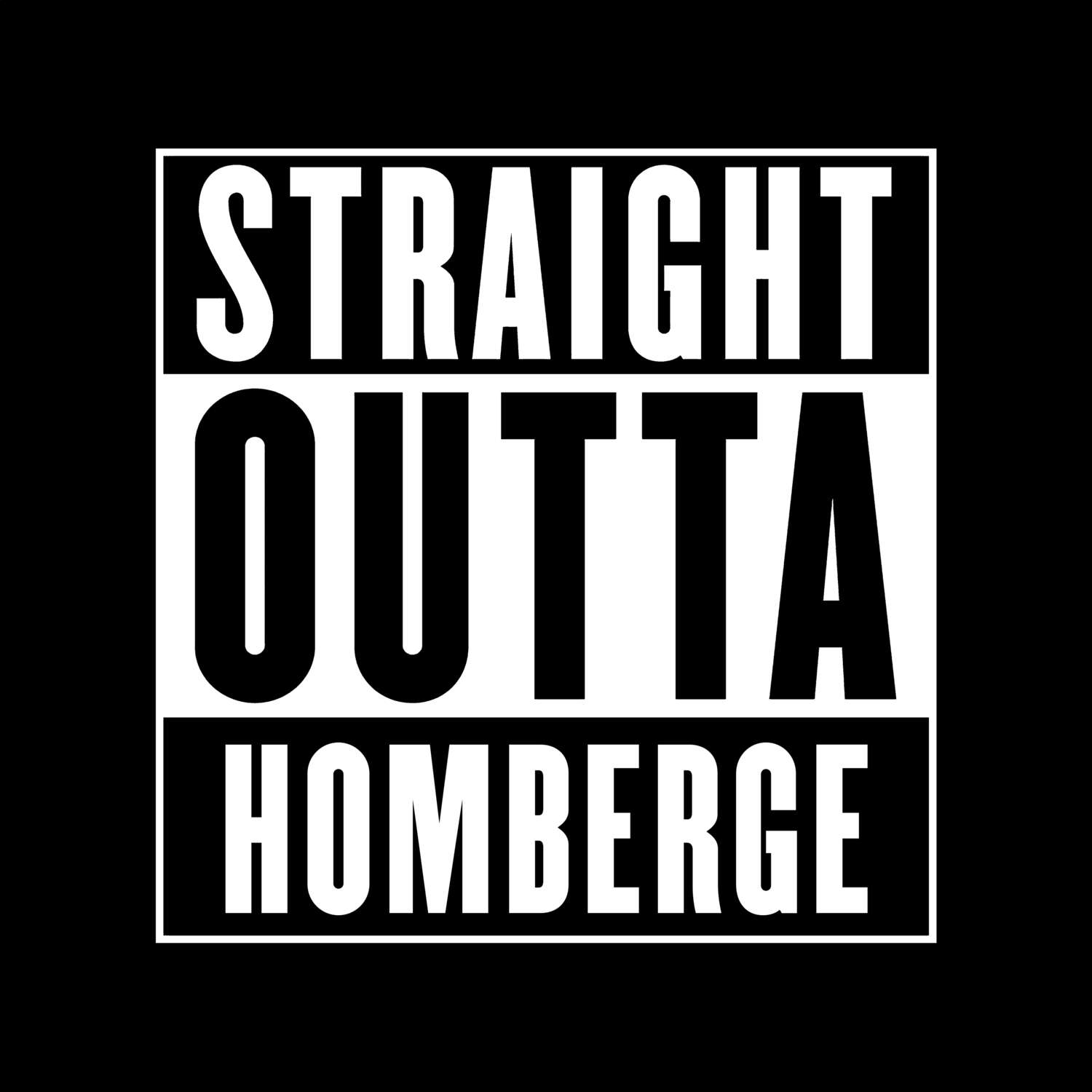 Homberge T-Shirt »Straight Outta«