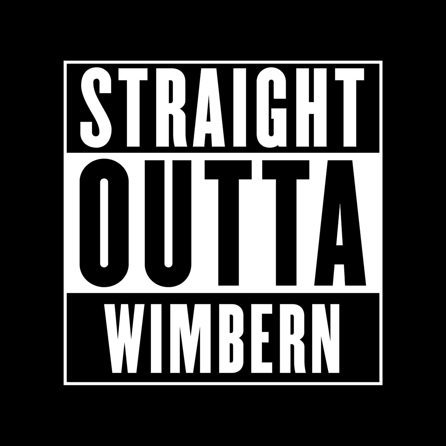 Wimbern T-Shirt »Straight Outta«