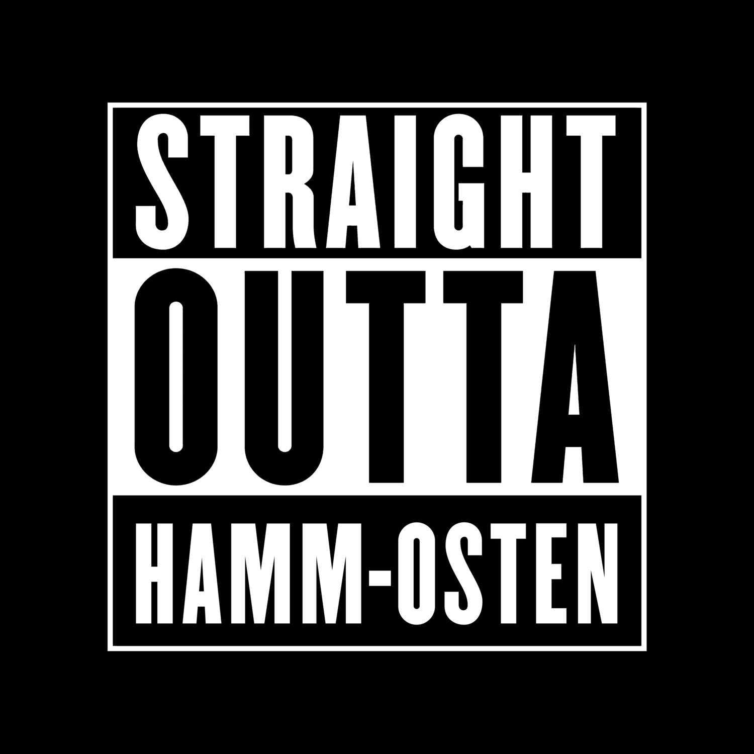 Hamm-Osten T-Shirt »Straight Outta«