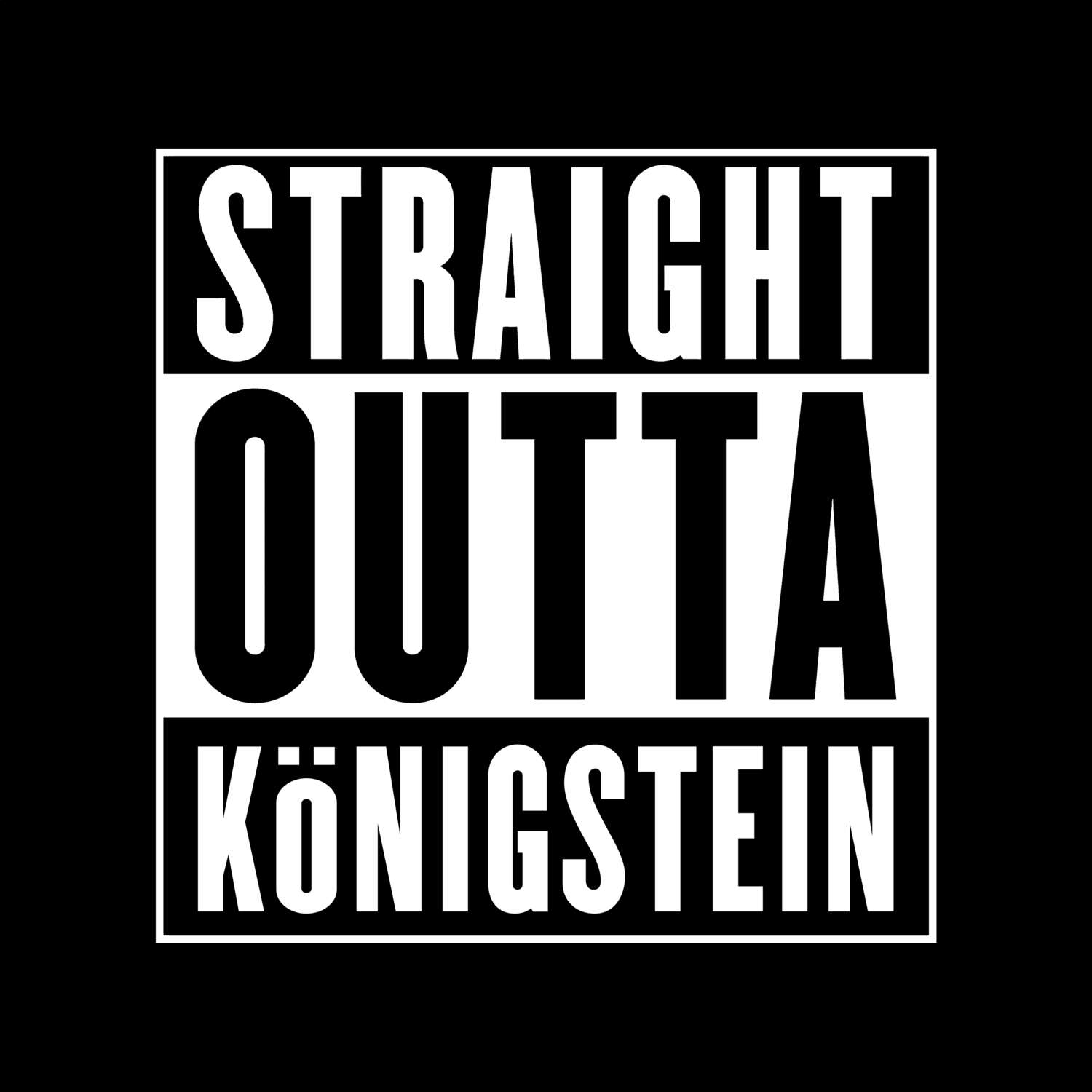 Königstein T-Shirt »Straight Outta«